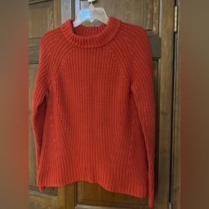 New with tags, cozy orange knit, sweater size small